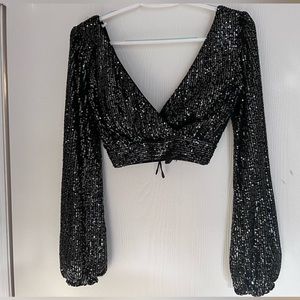 Lulus size XS two piece black set- worn once.